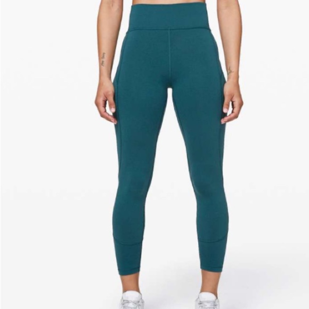 Lululemon Teal in Movement leggings
